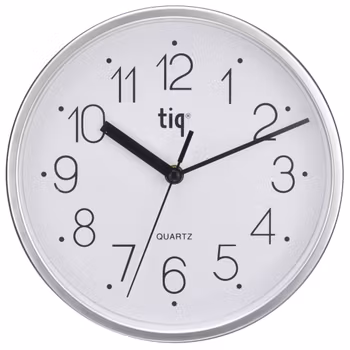 Tiq väggklocka med ram i plast, 22,5 cm - W99158