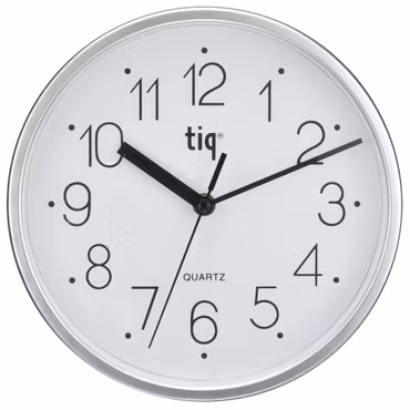 Tiq väggklocka med ram i plast, 22,5 cm - W99158