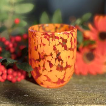 Glas ”Messy” orange