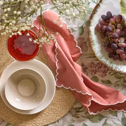 Servett bomull rosa