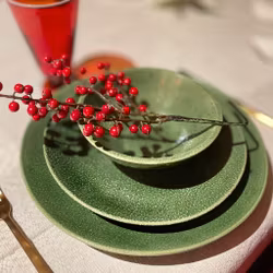 Assiett 23 cm ”Annabelle” grön