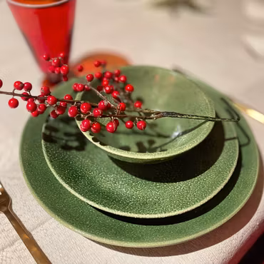 Middagstallrik 28 cm ”Annabelle” grön