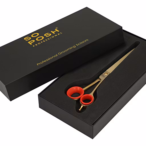 So Posh Gold 8.5 Straight Scissors