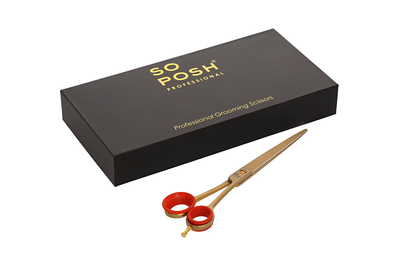 So Posh Gold 8.5 Straight Scissors