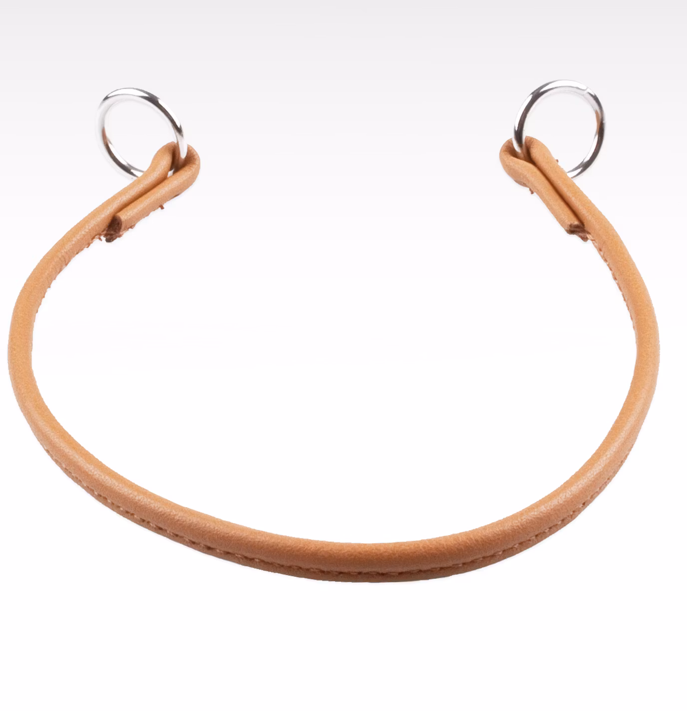 Skinnhalsband Rundsytt med ringar