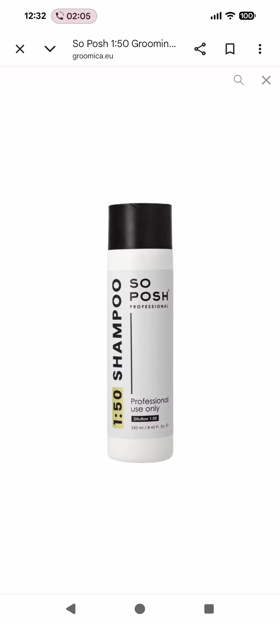 So Posh 1:50 Professional Shampoo