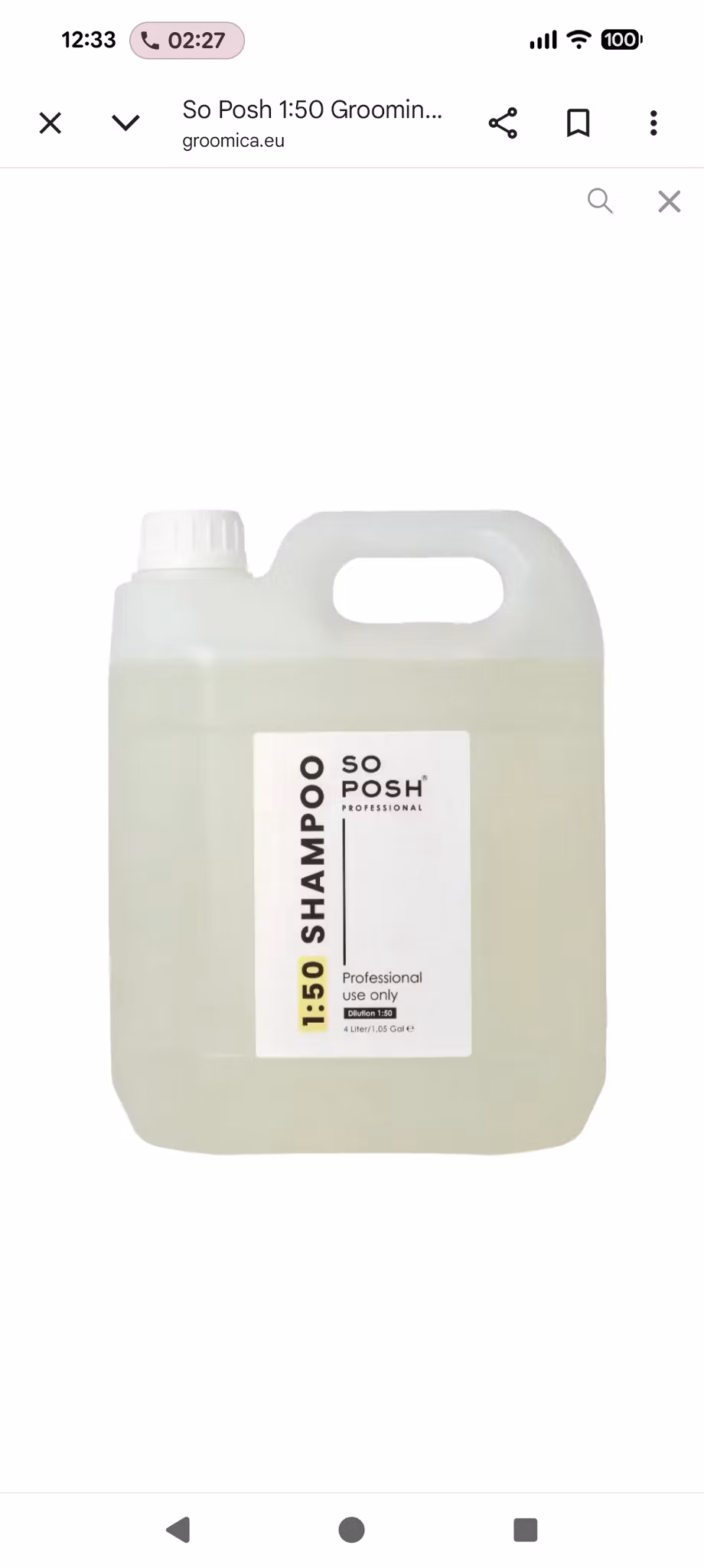 So Posh 1:50 Professional Shampoo