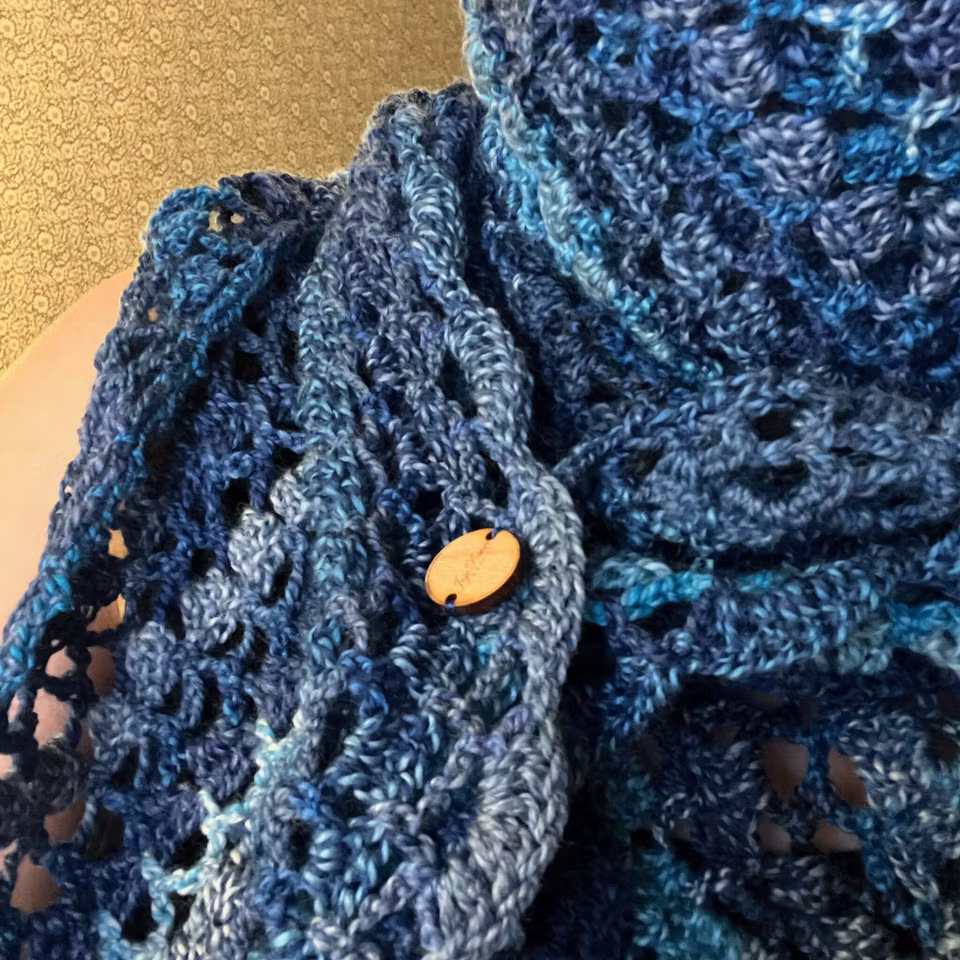 Sjal Blue