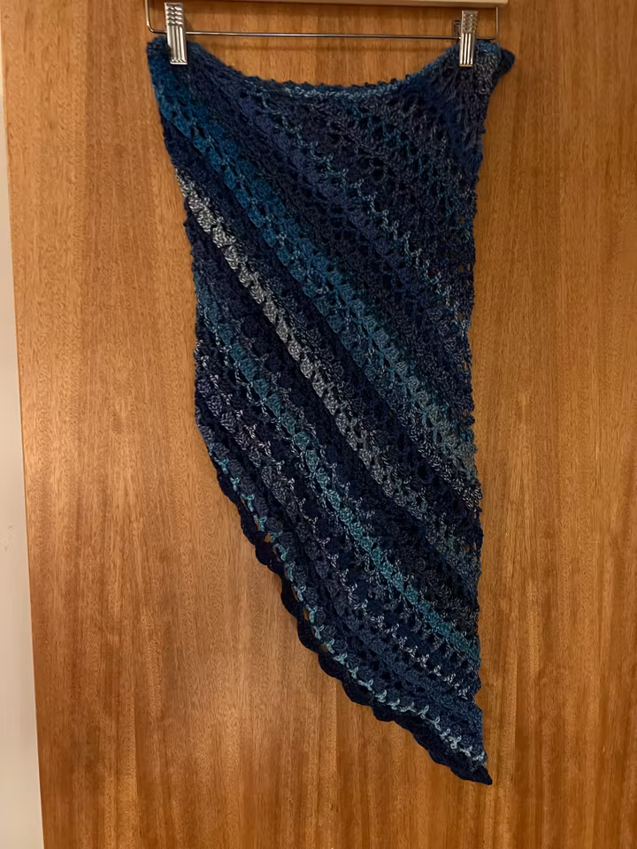 Sjal Blue