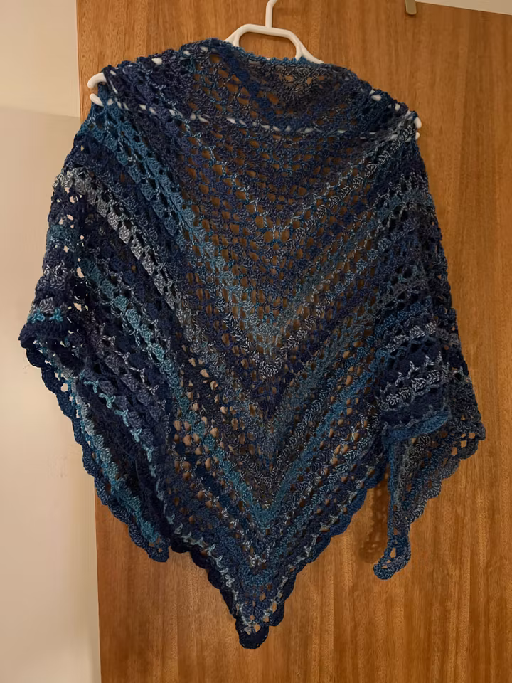 Sjal Blue