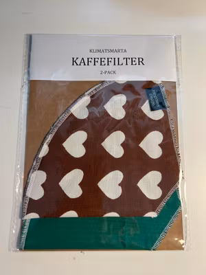 Kaffefilter 2-pack - Brun/Grön