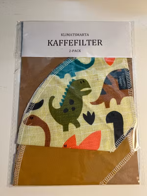 Kaffefilter 2-pack - Dino
