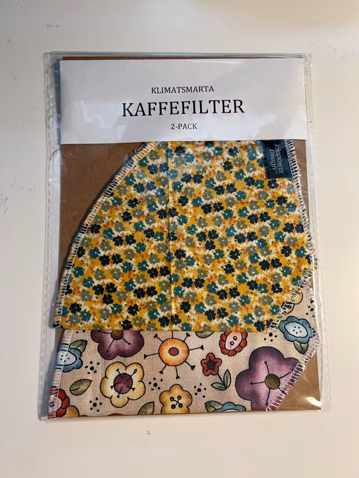 Kaffefilter 2-pack - Blommigt Gul