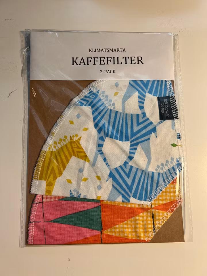 Kaffefilter 2-pack - Trekant/Häst