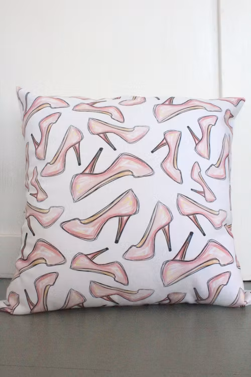 Kuddfodral Rosa Klackar