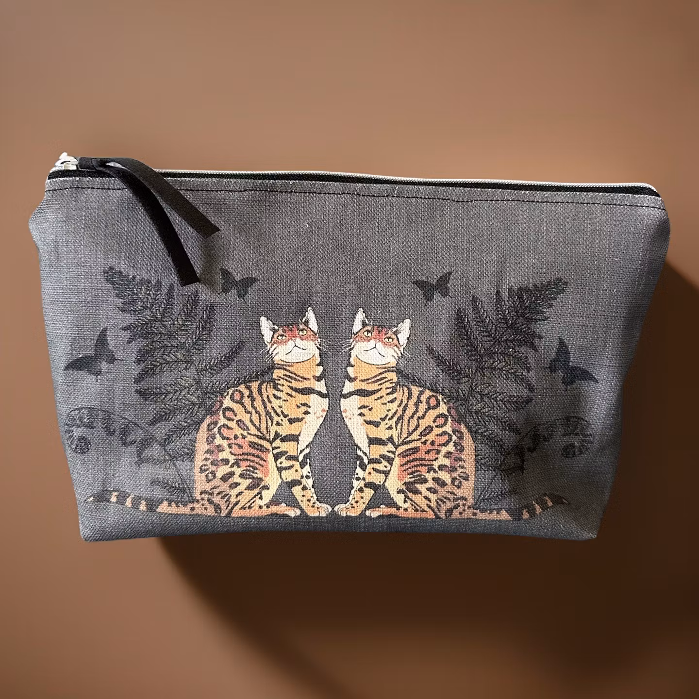 Necessär cats double silver (L)