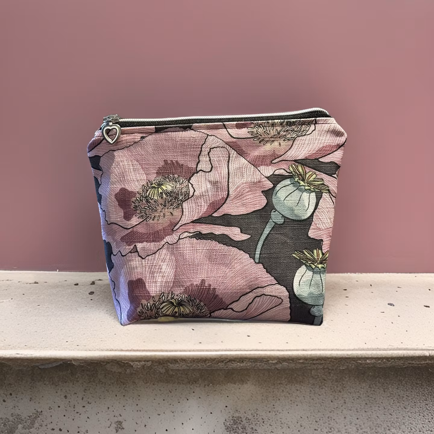 Necessär Vallmo silverheart (M/L)