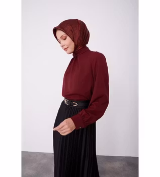 Armine Basic plisserad kjol svart