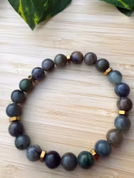 Grön jadestens armband (8mm)