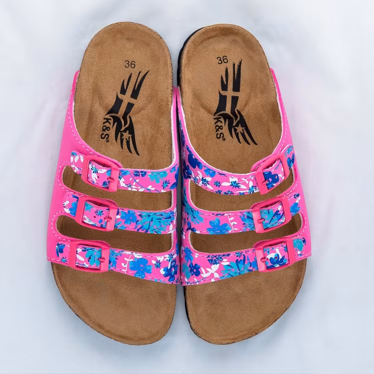KS323 Plain Pink/Flowers