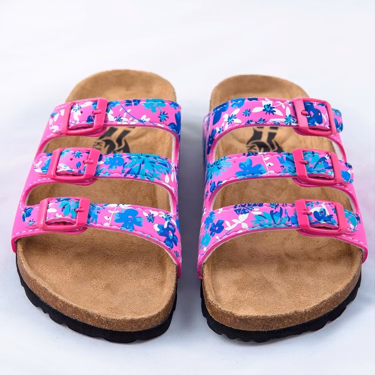 KS323 Plain Pink/Flowers