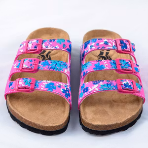KS323 Plain Pink/Flowers