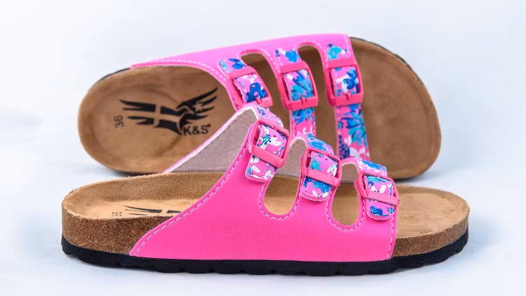 KS323 Plain Pink/Flowers