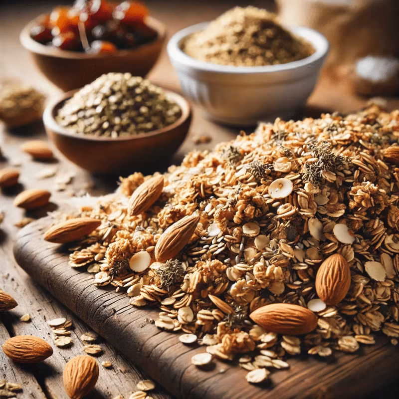 Recept på Hampafrö- och Mandelgranola