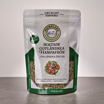 Rostade Gotländska Hampafrön - Italienska örter (Oskalade)
