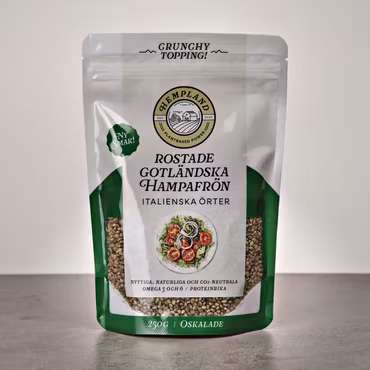 Rostade Gotländska Hampafrön - Italienska örter (Oskalade)