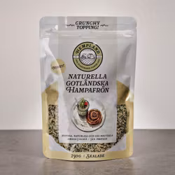 Rostade Gotländska Hampafrön - Naturella (Skalade)