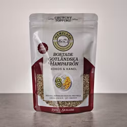 Rostade Gotländska Hampafrön - Kokos & kanel (Skalade)
