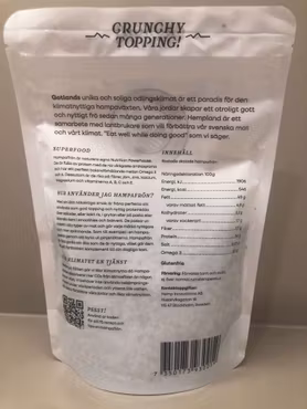 Rostade Gotländska Hampafrön - Naturella (Skalade)
