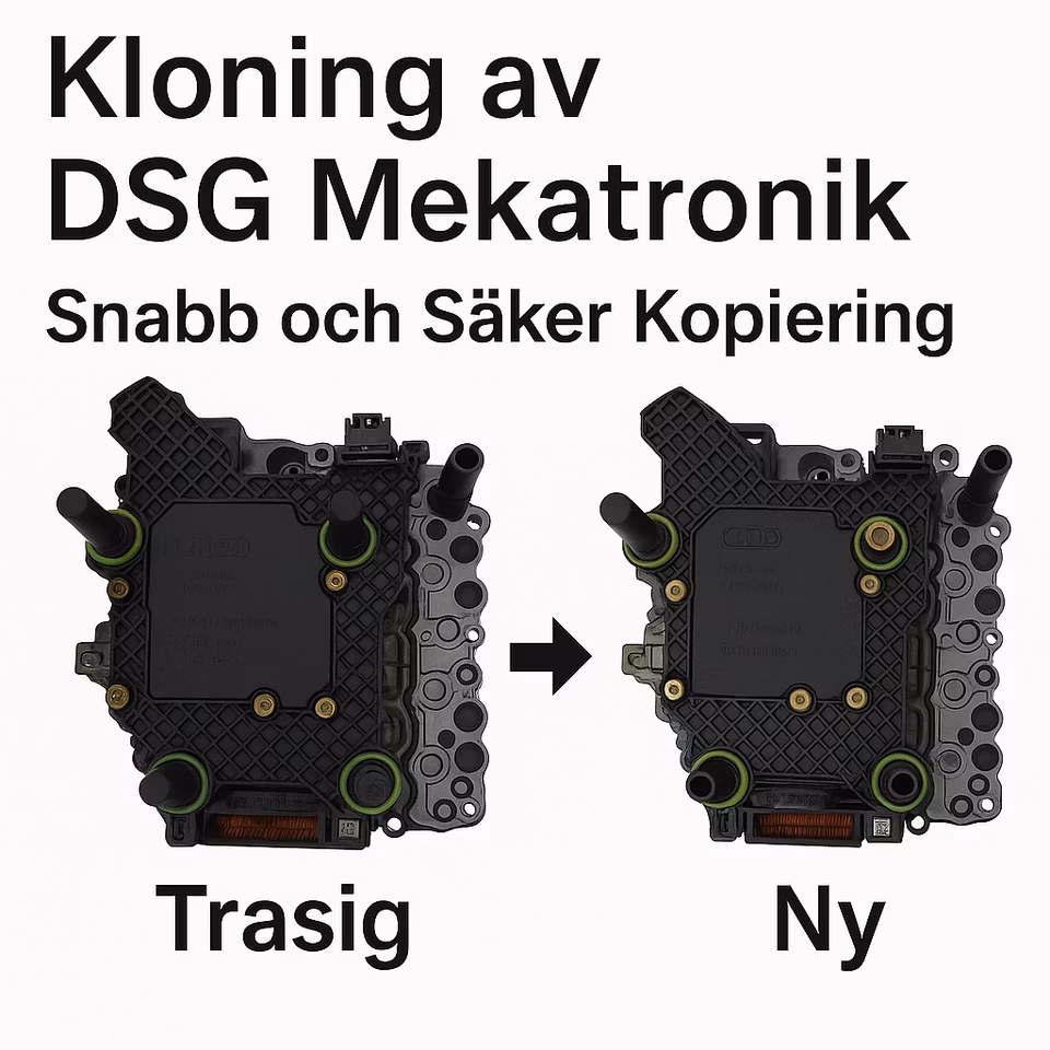 Kloning & Programmering av DSG Mekatronik – Kopiering av styrenhet för växellåda