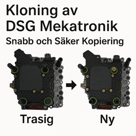 Kloning & Programmering av DSG Mekatronik – Kopiering av styrenhet för växellåda