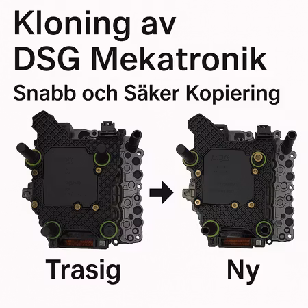 Kloning & Programmering av DSG Mekatronik – Kopiering av styrenhet för växellåda