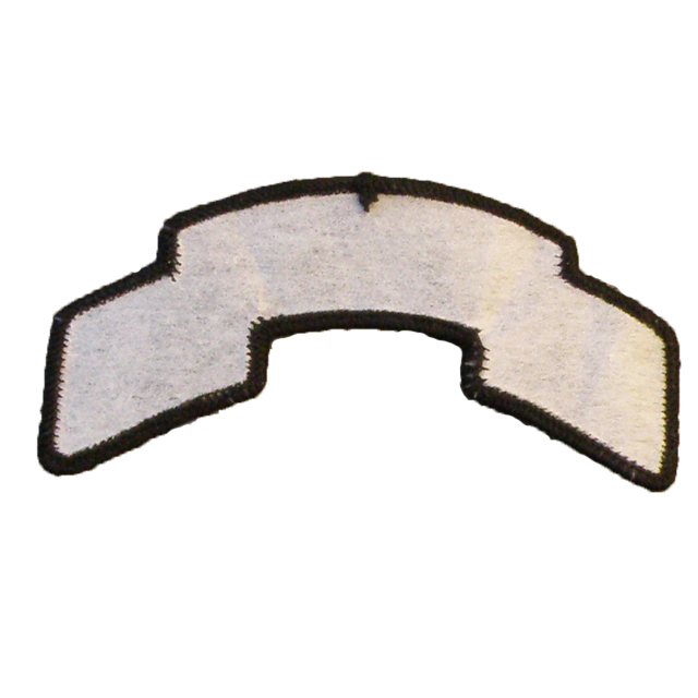 Backside of a JÄGARE Scroll Patch.