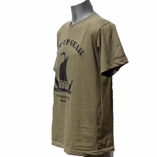 T-Shirt Khaki Green TUG sideview.