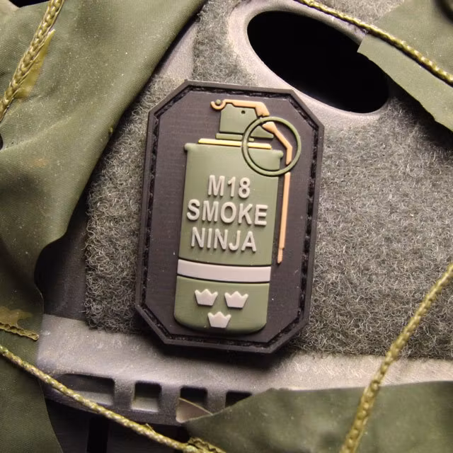 Smoke Morale Hook PVC Patch.