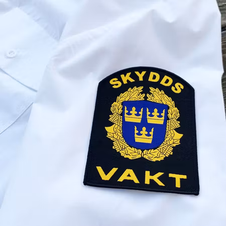 Skyddsvakt Rundat Tygmärke