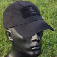 Tactical Baseball Cap Black with Viking ship