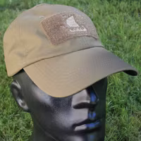 Tactical Baseball Cap Coyote Brown with Viking ship