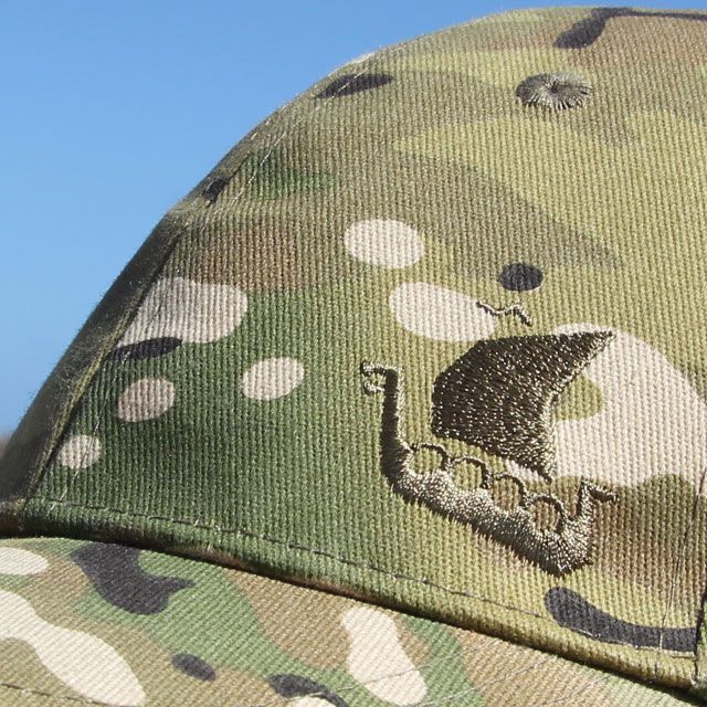 The Vikingship on the Baseball Cap Multicam Type