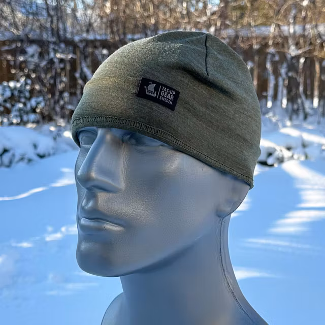 Beanie Merino Wool Green from TAC-UP GEAR