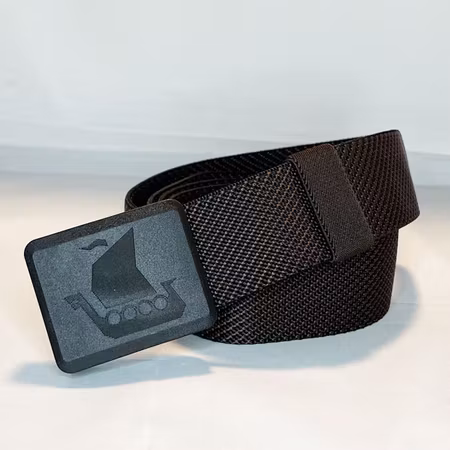 Elastic Belt Jeans Brown