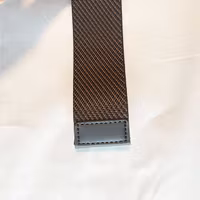Elastic Belt Jeans Brown