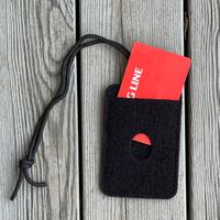 Card holder Hook and Loop Black