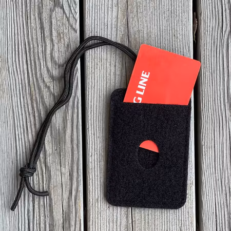 Hook & Loop Card Holder Black