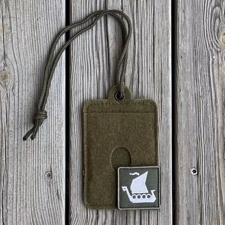 Hook & Loop Card Holder Green
