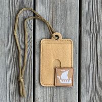 Card holder Hook and Loop Tan